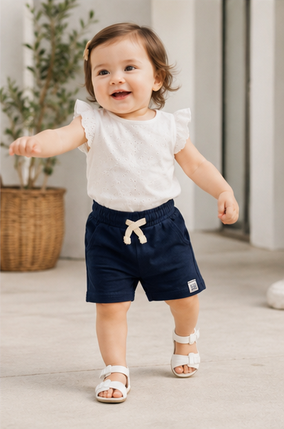 Baby Summer Shorts – Navy-Blue