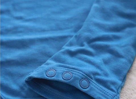 Blue Long-Sleeve Giraffe Bodysuit