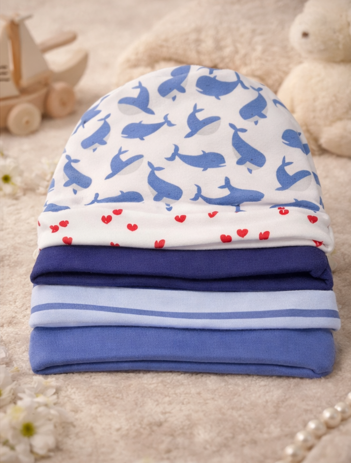Baby Boy Beanie Hat Set of 3