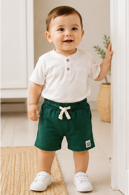 Baby Summer Shorts – Green