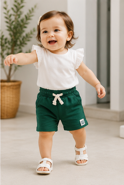 Baby Summer Shorts – Green