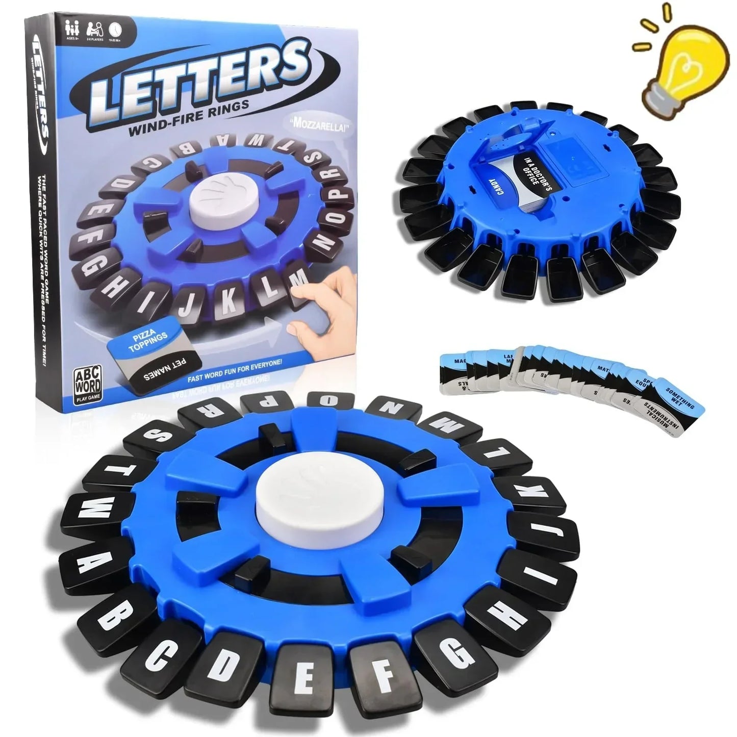 Wind-Fire Rings: LETTERS - The Fast-Paced Family Word Challenge!