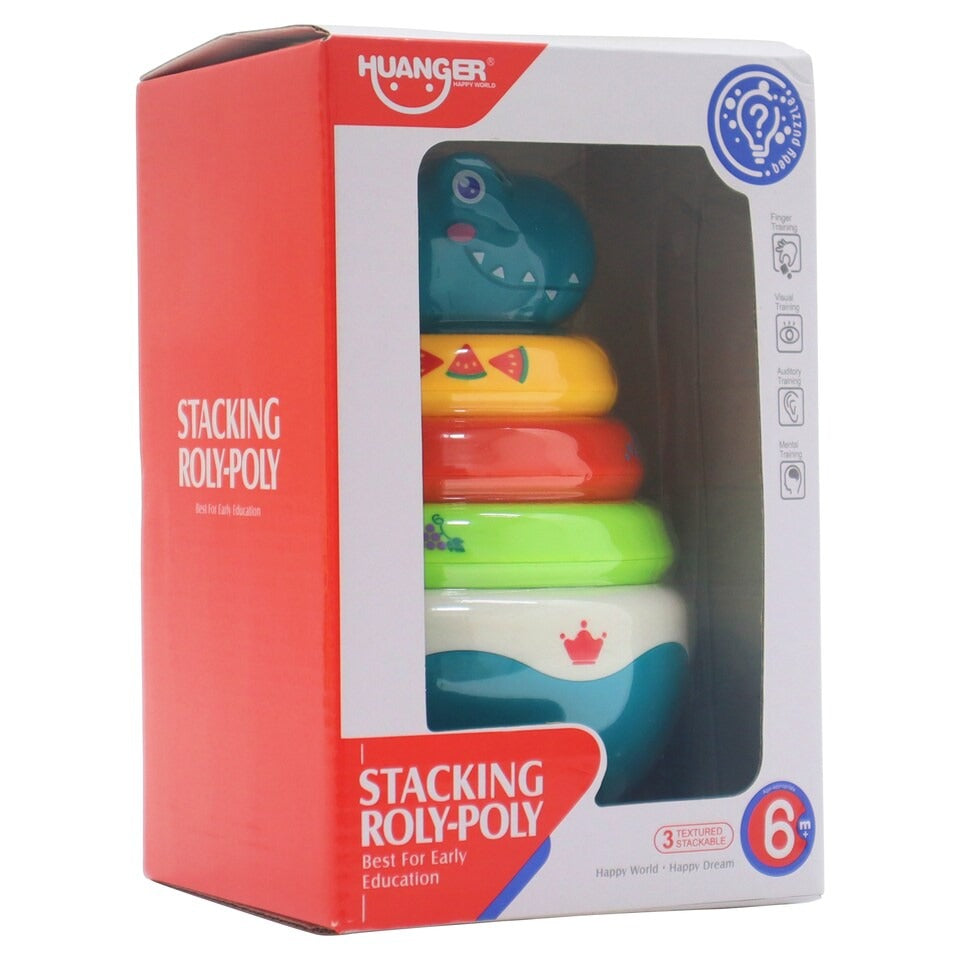 Huanger Stacking Roly-Poly Early Learning Toy for Babies (6M+)