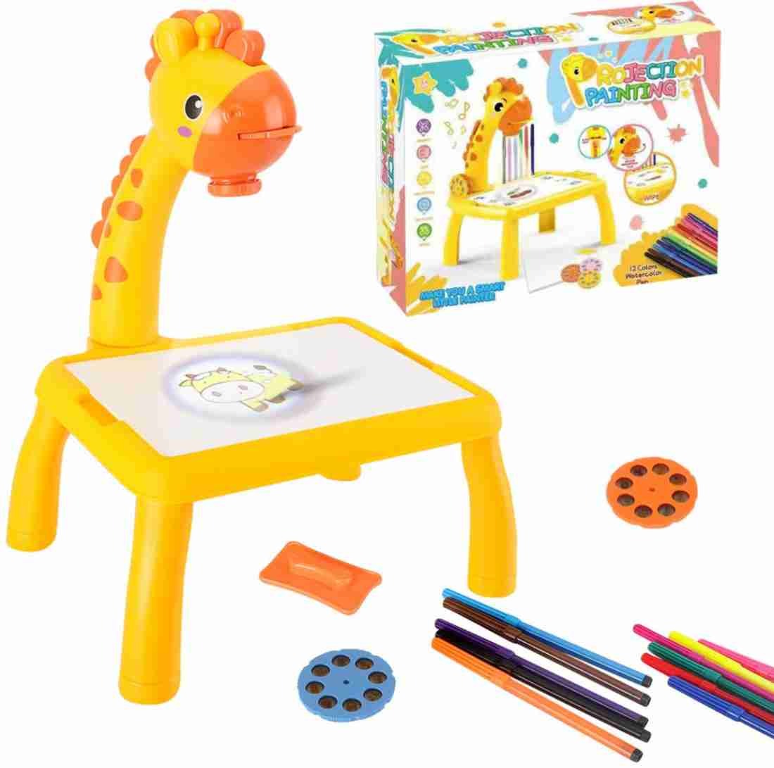 Giraffe Trace & Draw Projection Painting Table Set for Kids (Ages 3+)