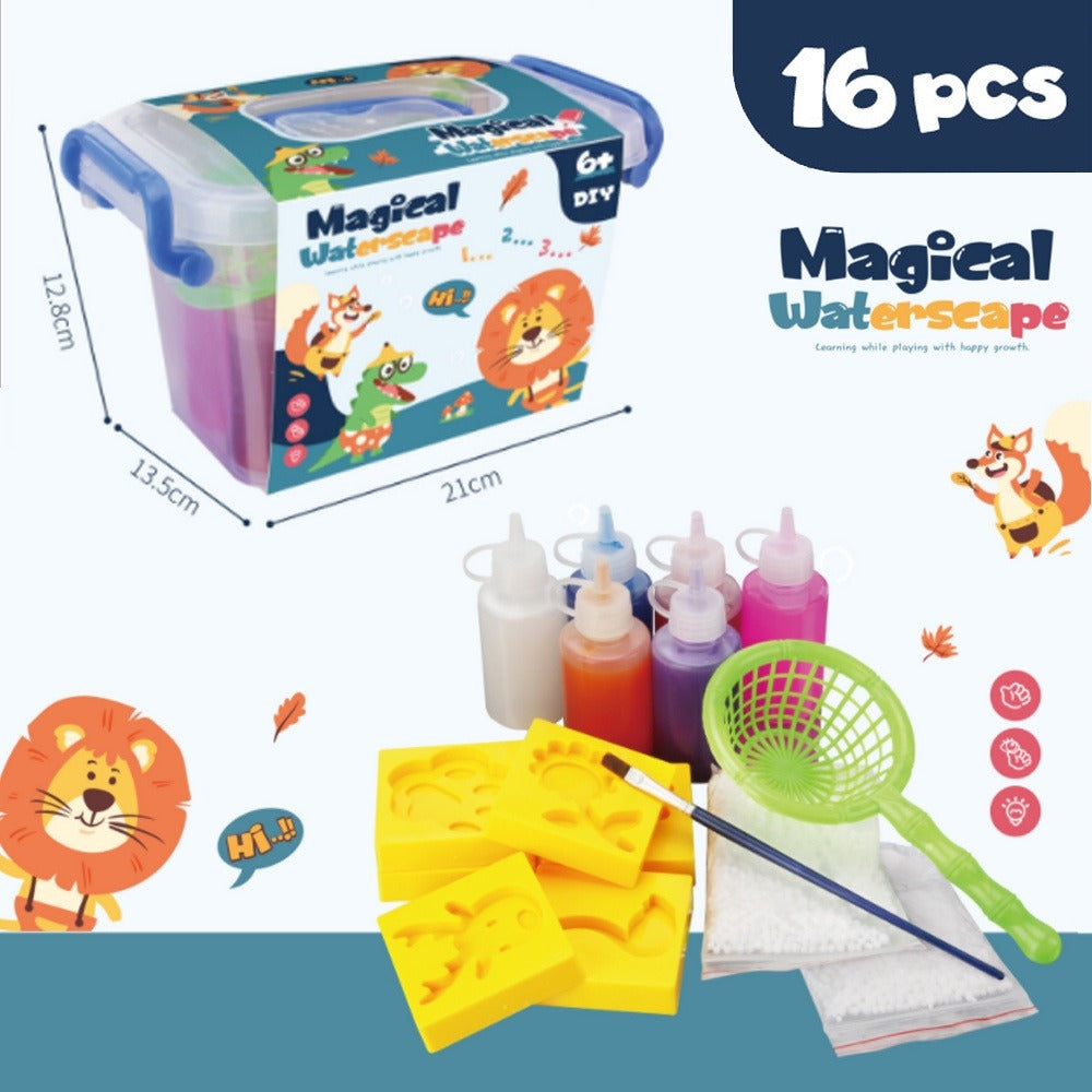 Magical Waterscape Science Kit - 16-Piece Water Experiment Set (6+)